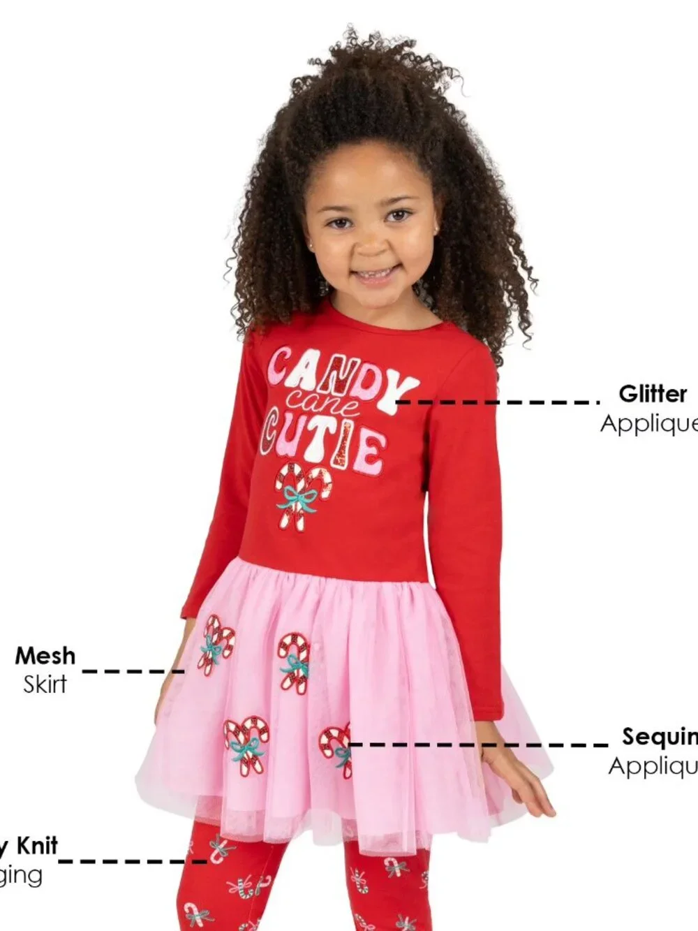 NEW Counting Daisies Toddler Girls Holiday Tutu Set Red 18 Month